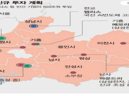 반도체 메가클러스터 지도